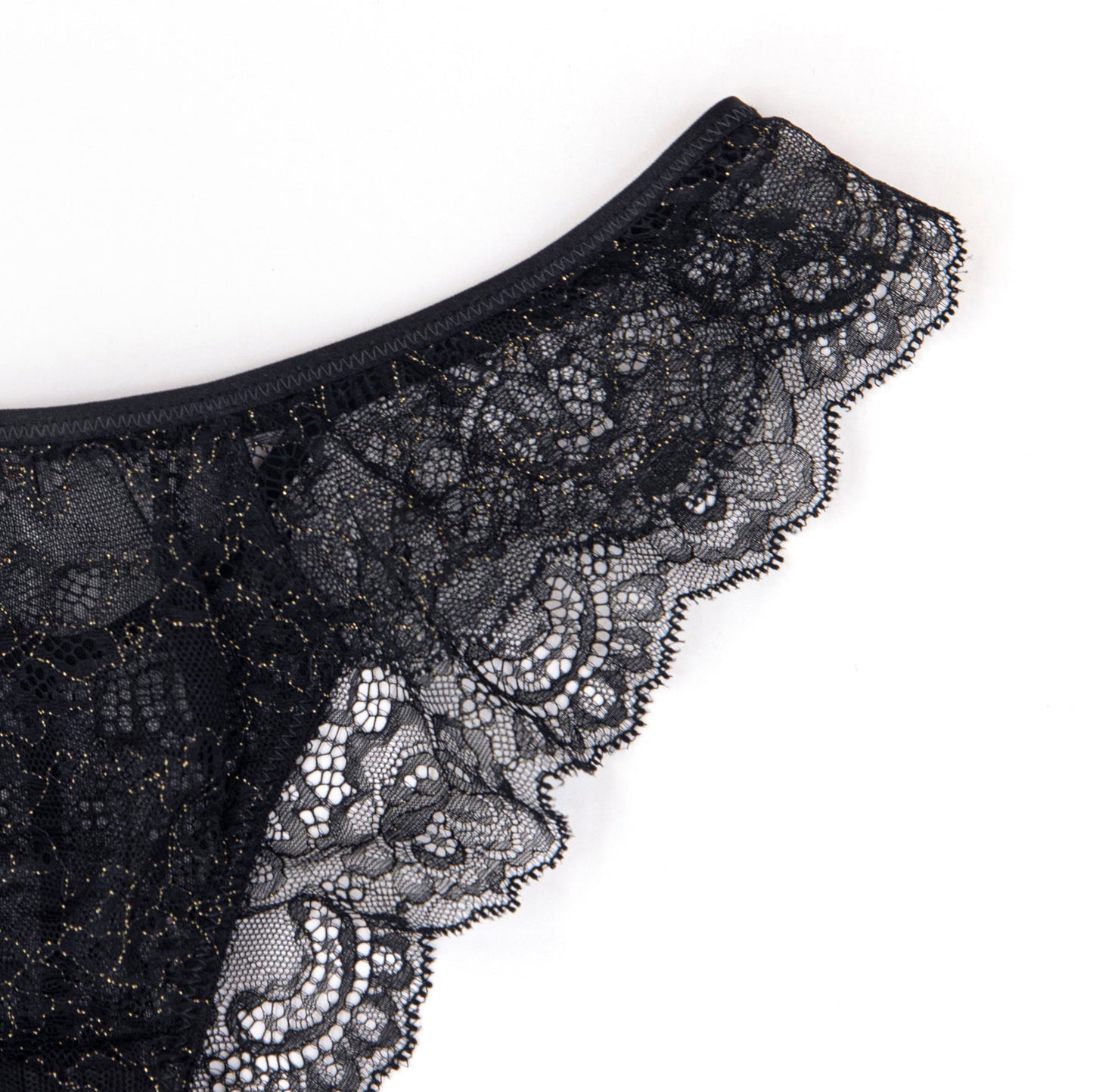 Black lace panties
