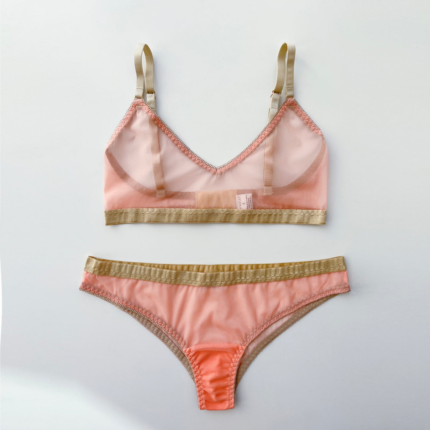 Peach mesh panties