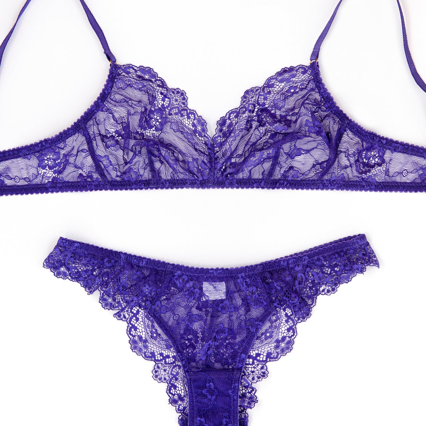 Purple wireless bra