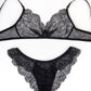 Black lace panties