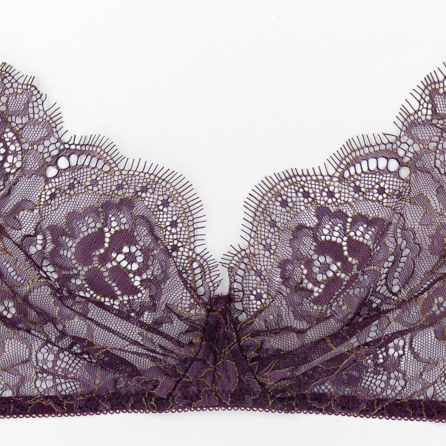 Burgundy wireless bra