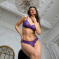 Purple wireless bra