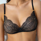 Black lace wireless bra