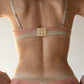 Peach mesh bra