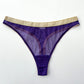 Deep purple thong