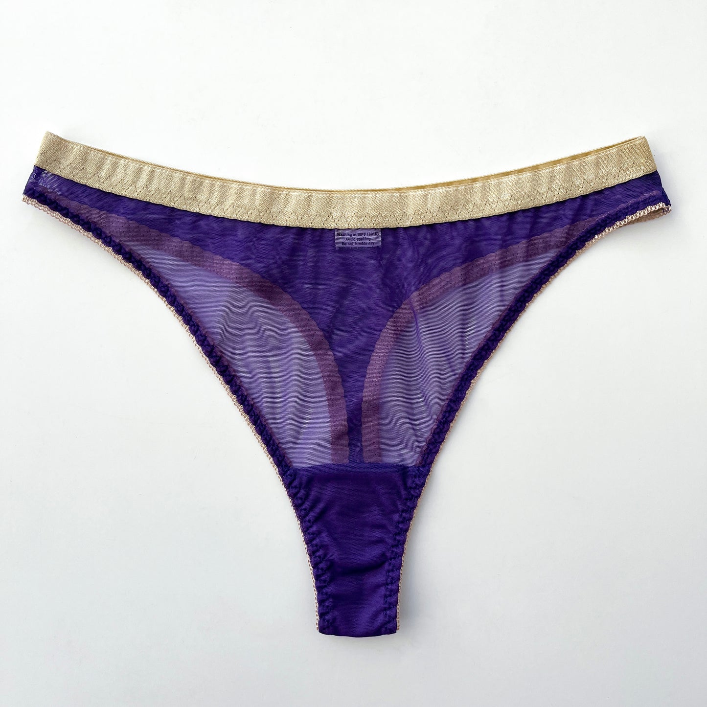 Deep purple thong