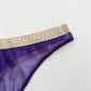 Deep purple thong