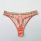 Peach mesh thong