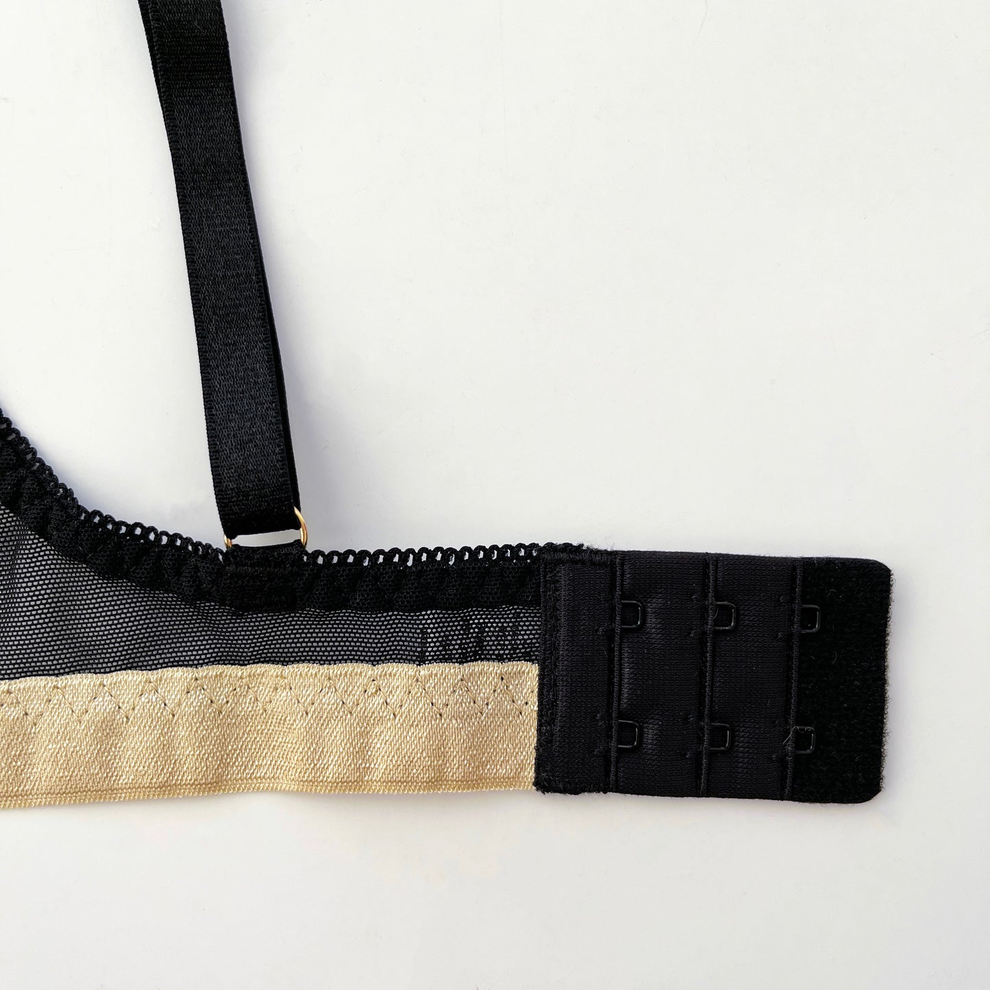 Black mesh bra
