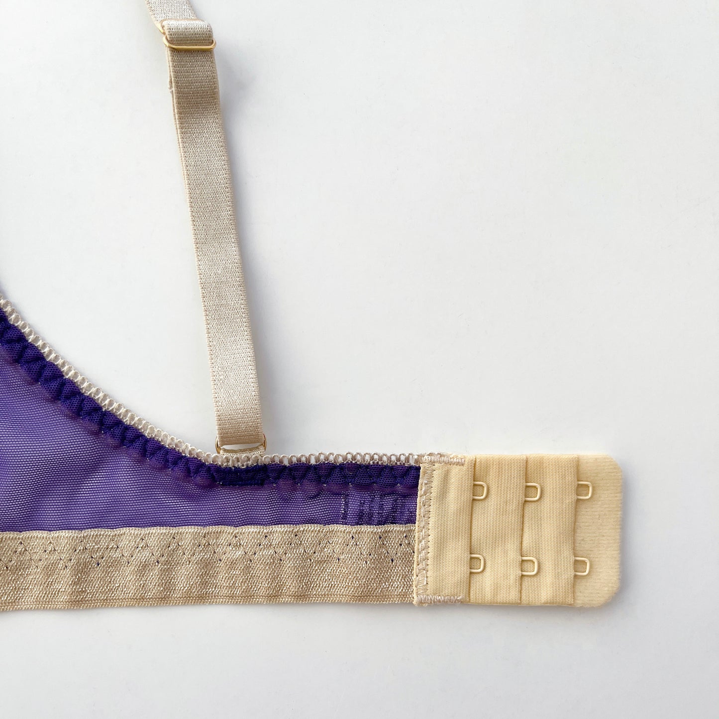 Deep purple mesh bra