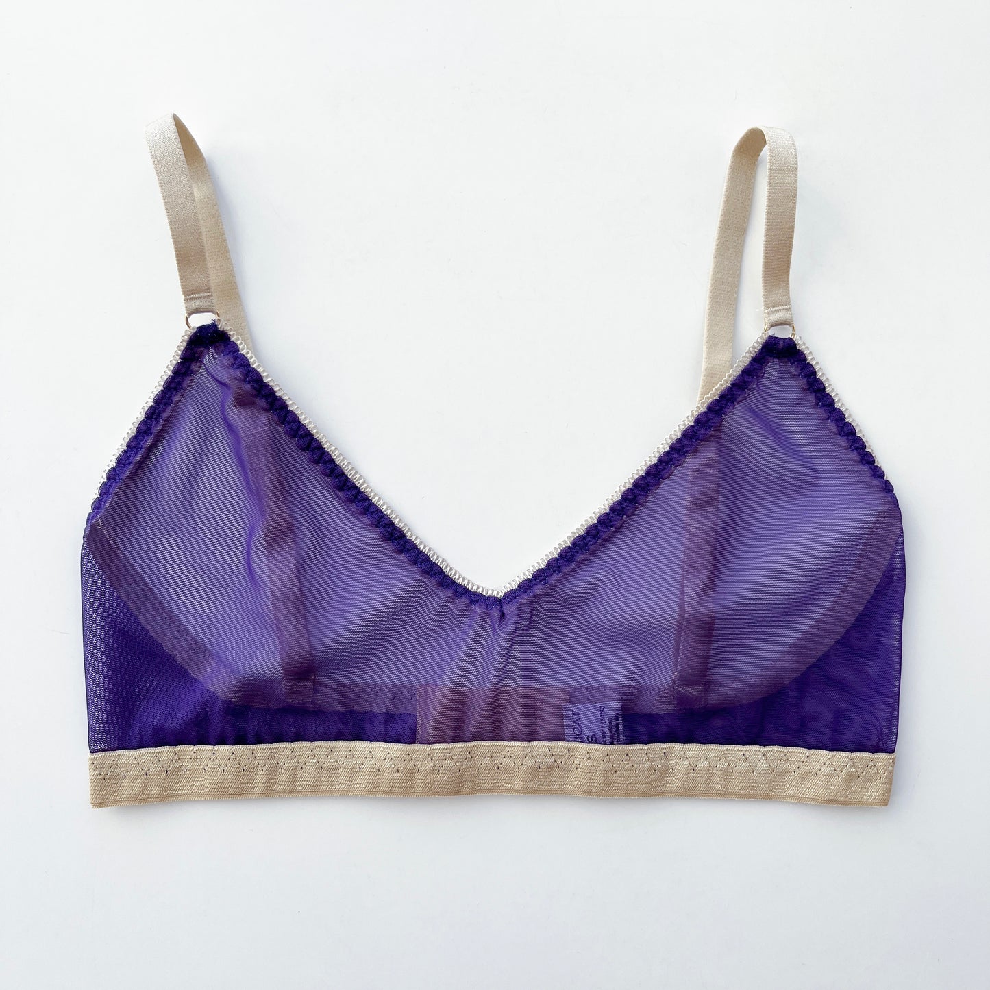Deep purple mesh bra